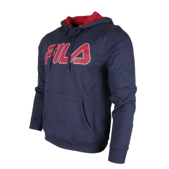 Fila Size Small Blue Activewear Hooded Sweatshirt. - Picture 2 of 6